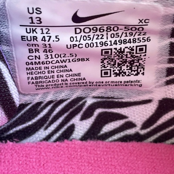 Nike Giannis Zoom Freak 4 Lightning Purple DO9680 500 Men’s Size 13 - Picture 9 of 9